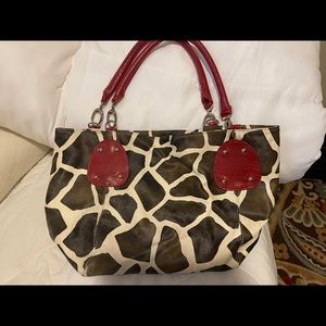 Animal print handbag